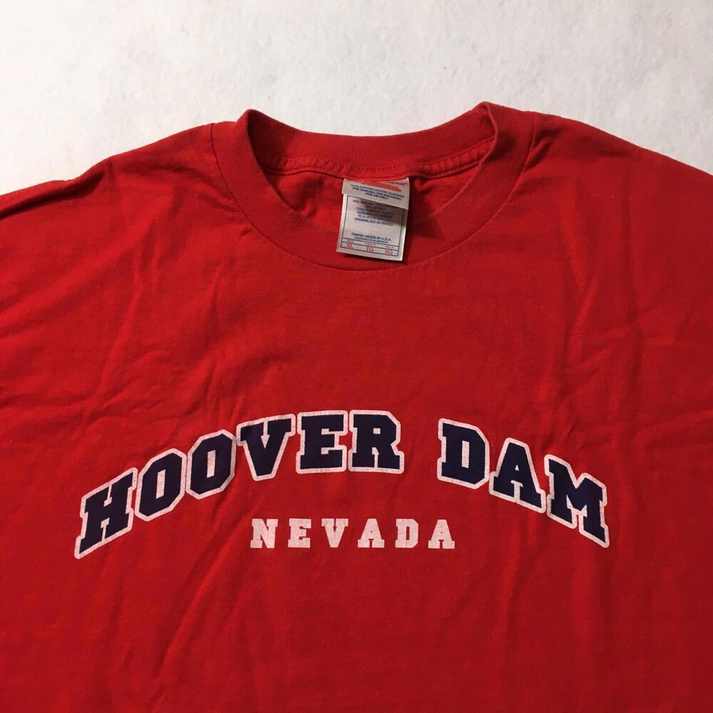 VINTAGE 1980s Hoover Dam Las Vegas Single Stitch Shirt Size Extra Large XL 80s